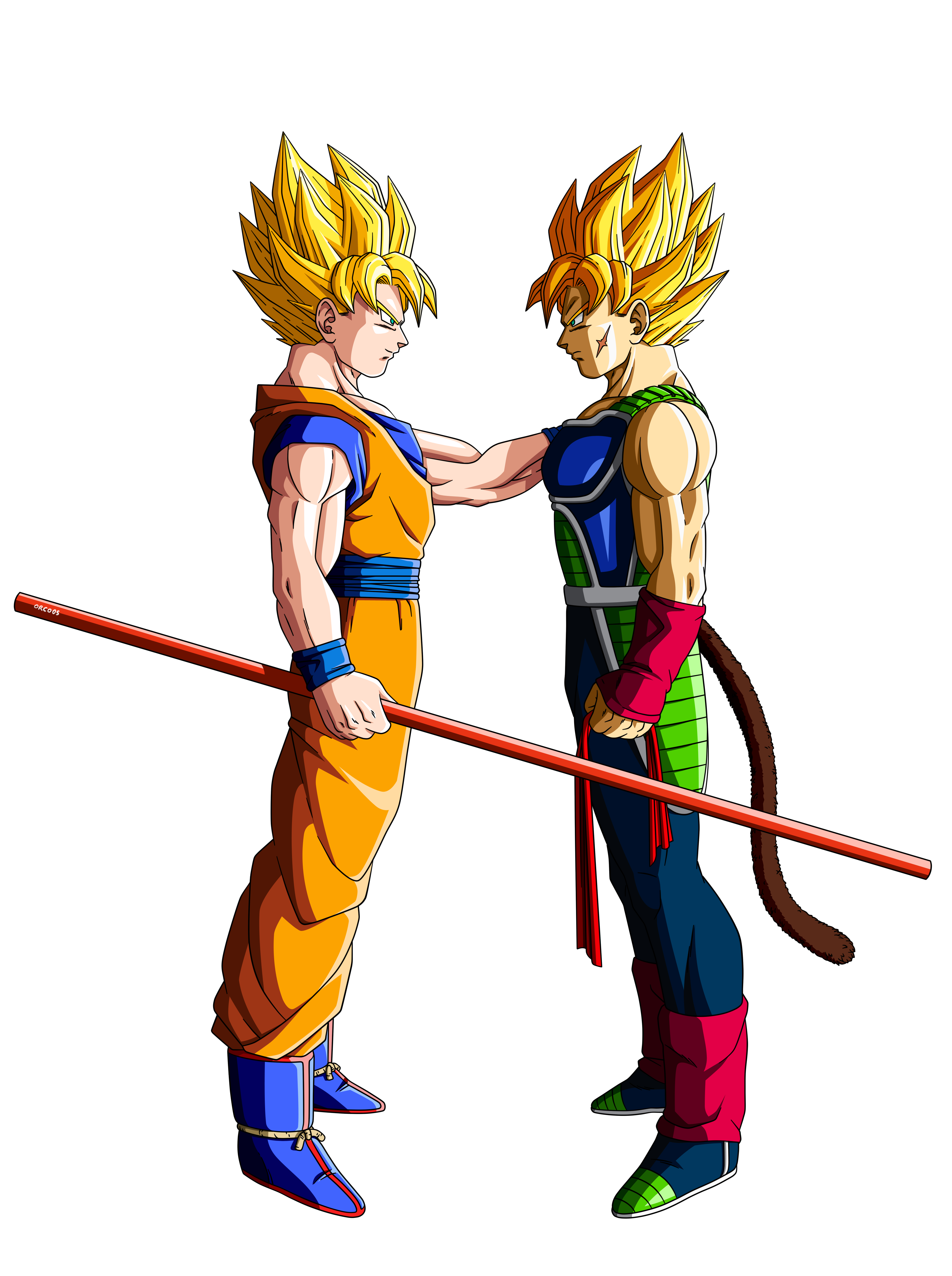 Son Goku and Bardock by orco05 on DeviantArt Son Goku and Bardock by orco05 on DeviantArt