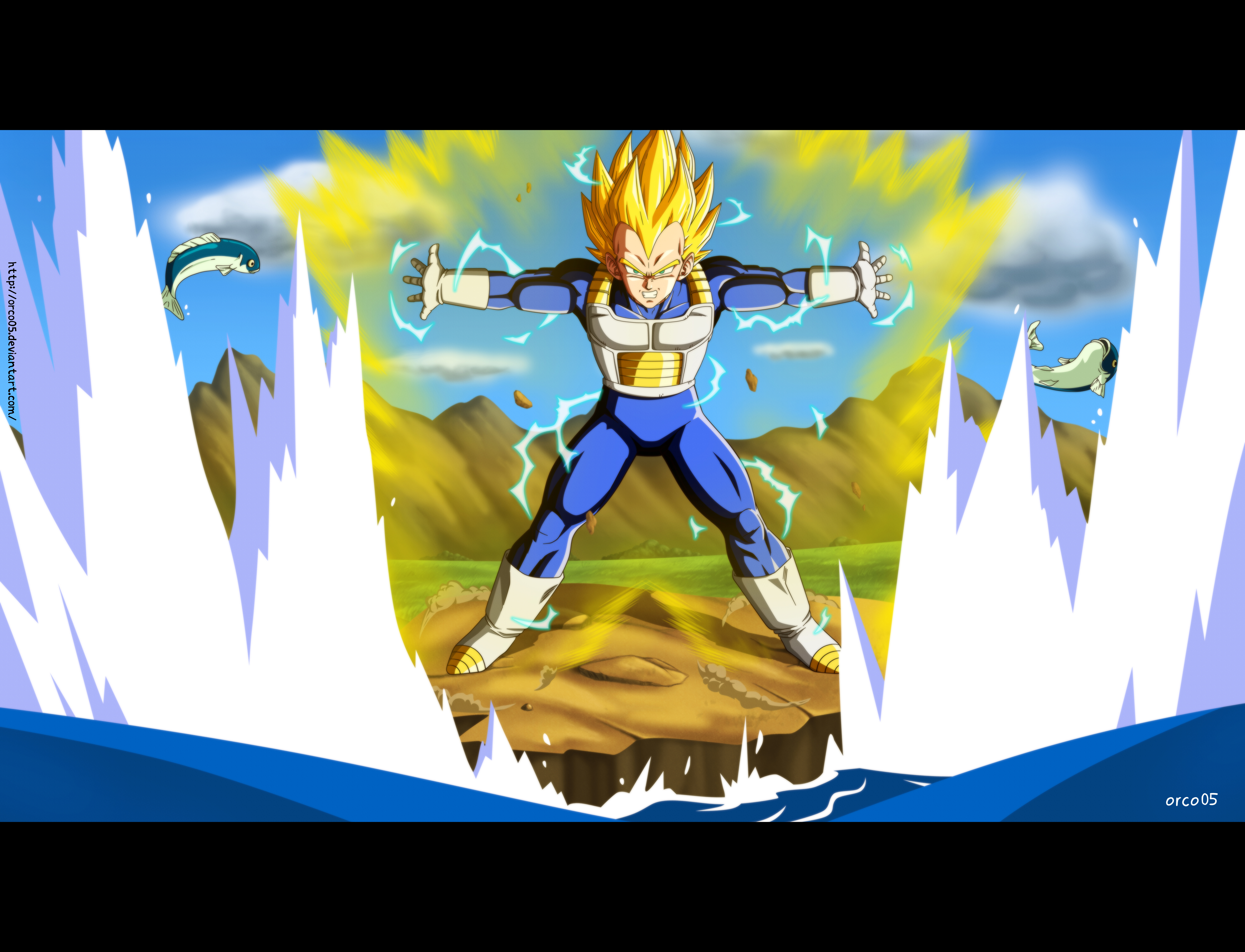 Final Flash Vegeta by RenderDragonball on DeviantArt