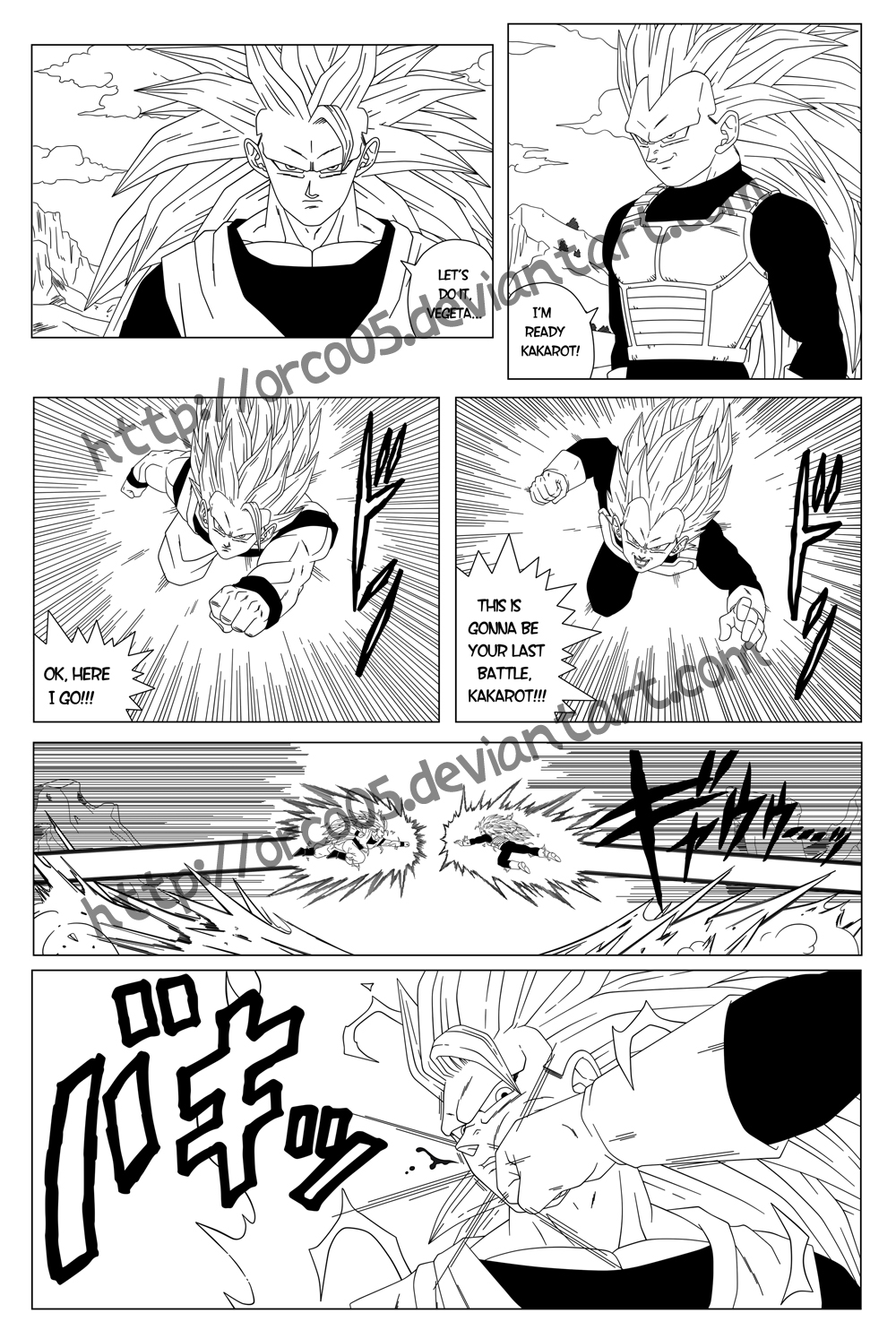 Dragon Ball Z new manga test page by orco05 on DeviantArt