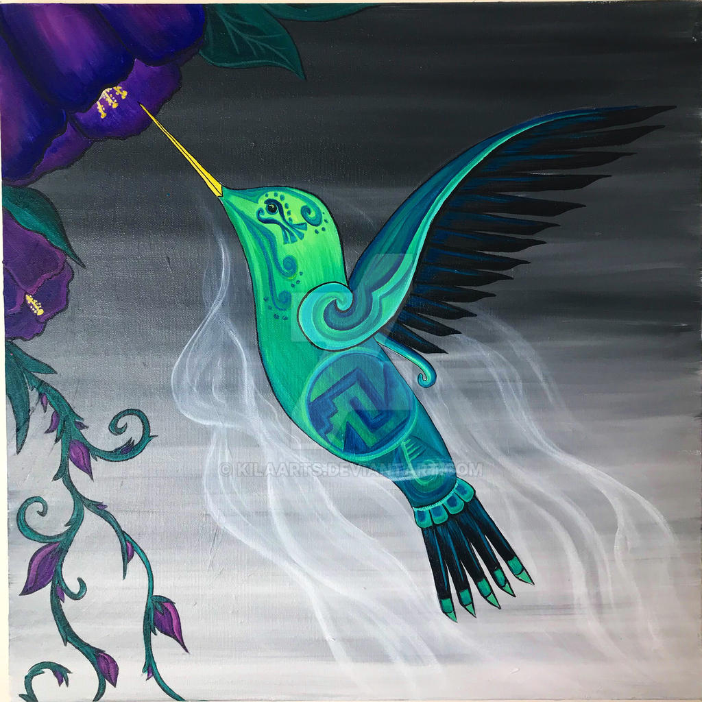 Aztec hummingbird by kilaarts on DeviantArt