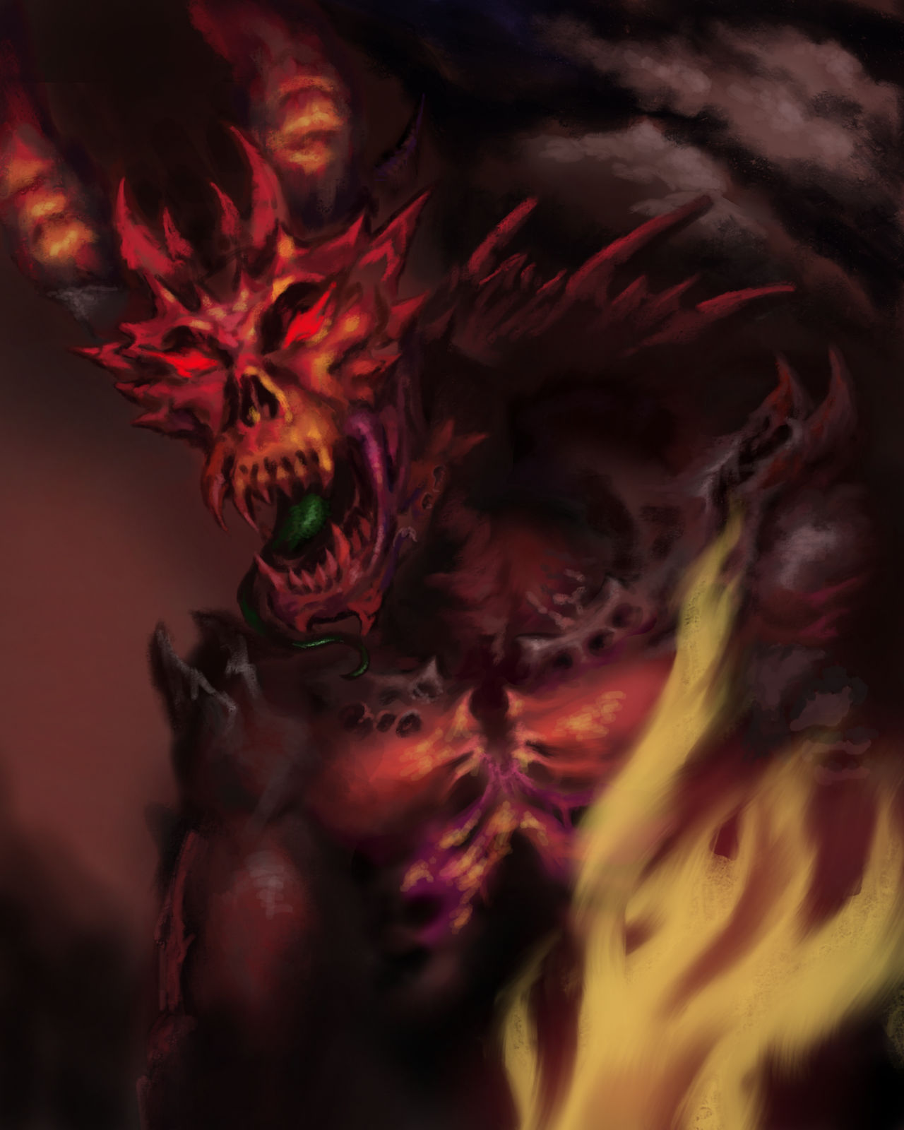 Basic Fire Demon Fire Demon by PaintingShadow on DeviantArt