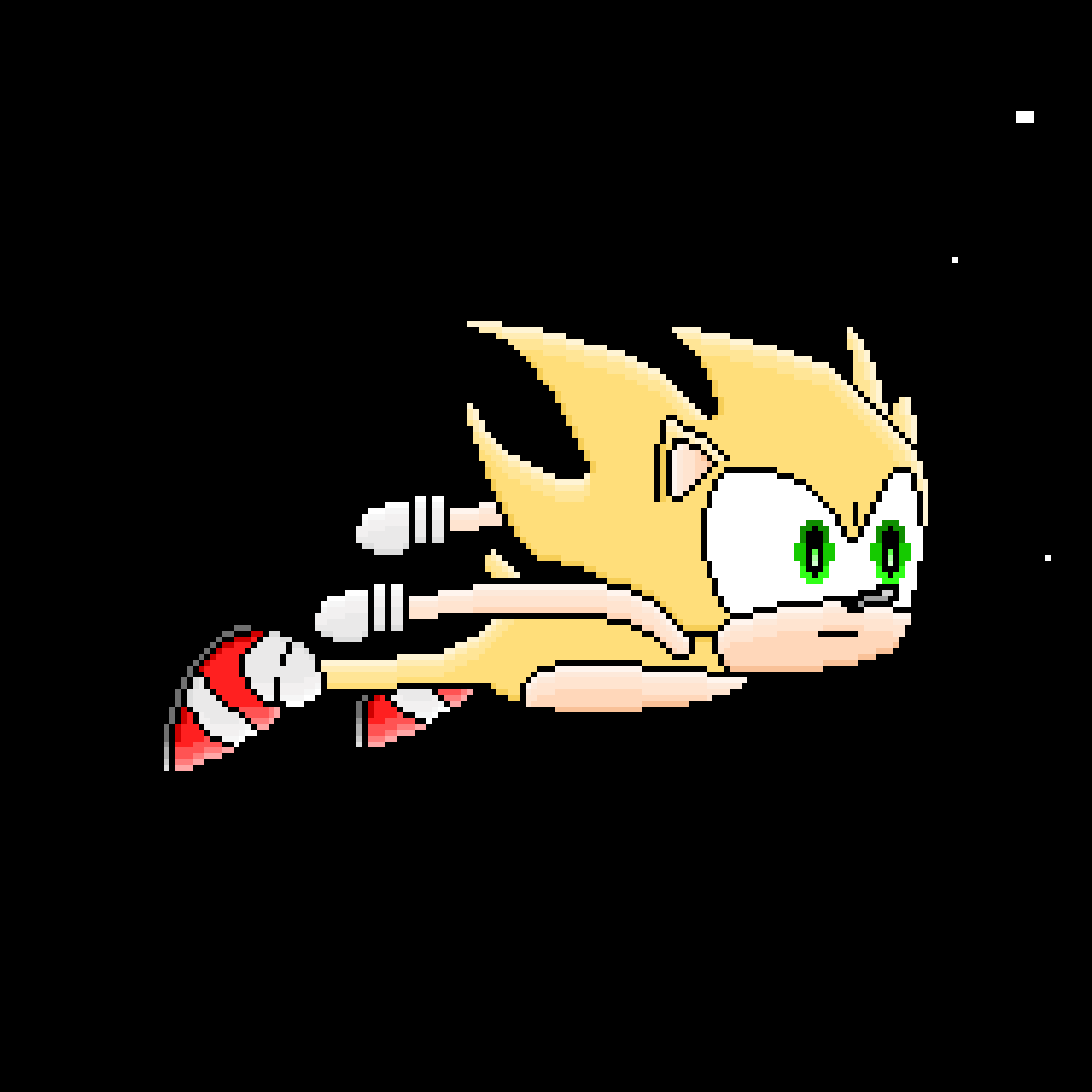 Hyper Sonic  Sonic, Sonic nintendo, Pixel art