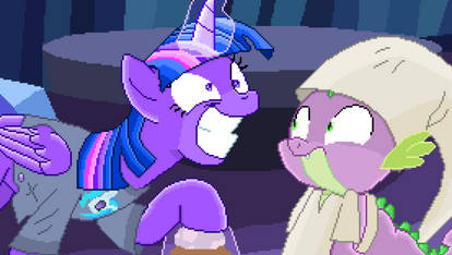 Twilight Sparkle The Answer Is YES!!! (pixel art)