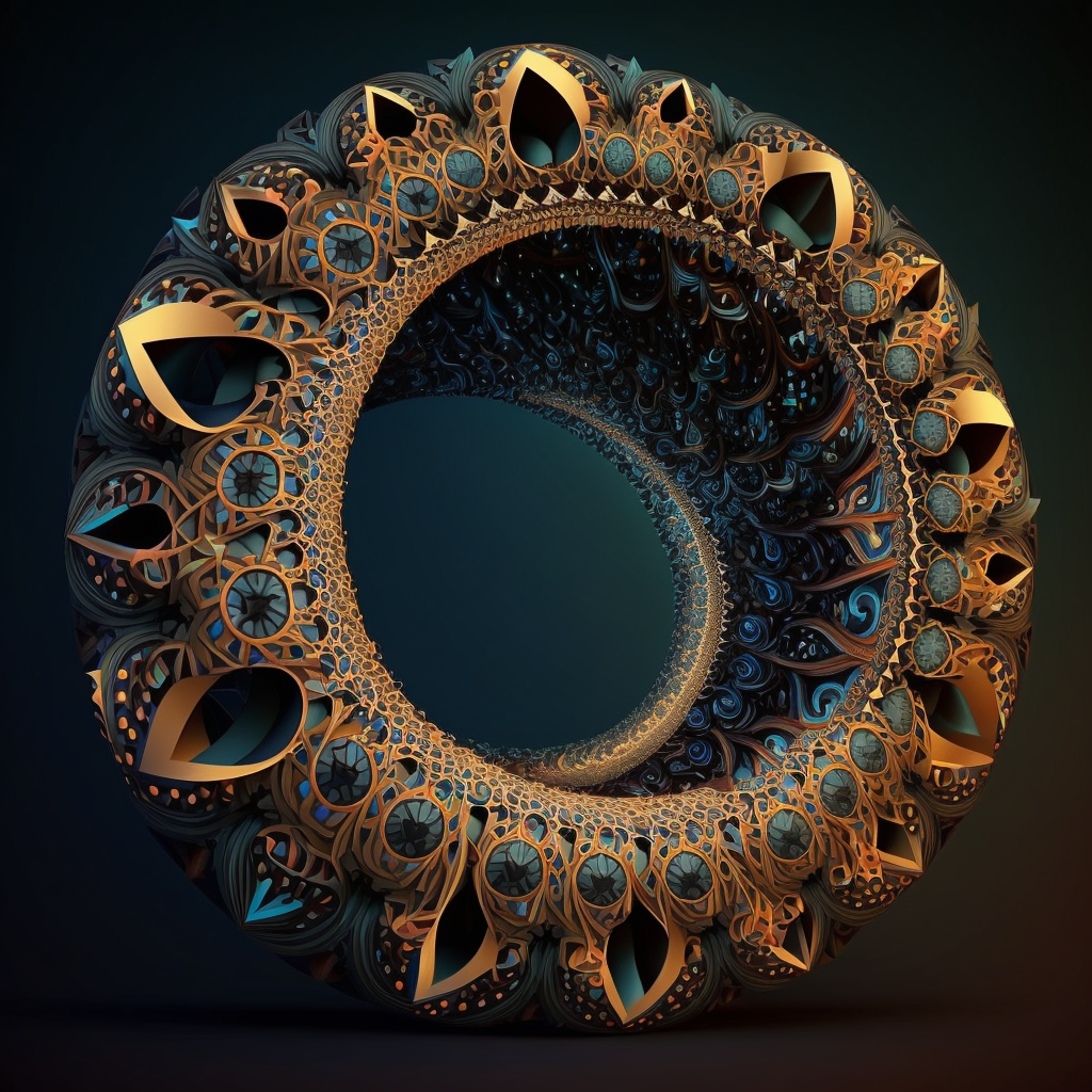 futuristic fractal torus shape by Sanguisan on DeviantArt