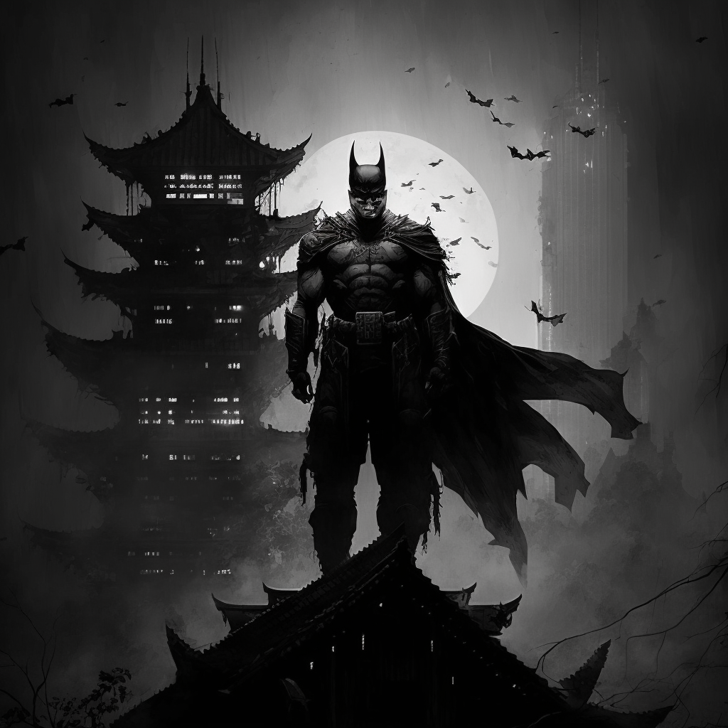 batman standing up on top of a building dar by Sanguisan on DeviantArt