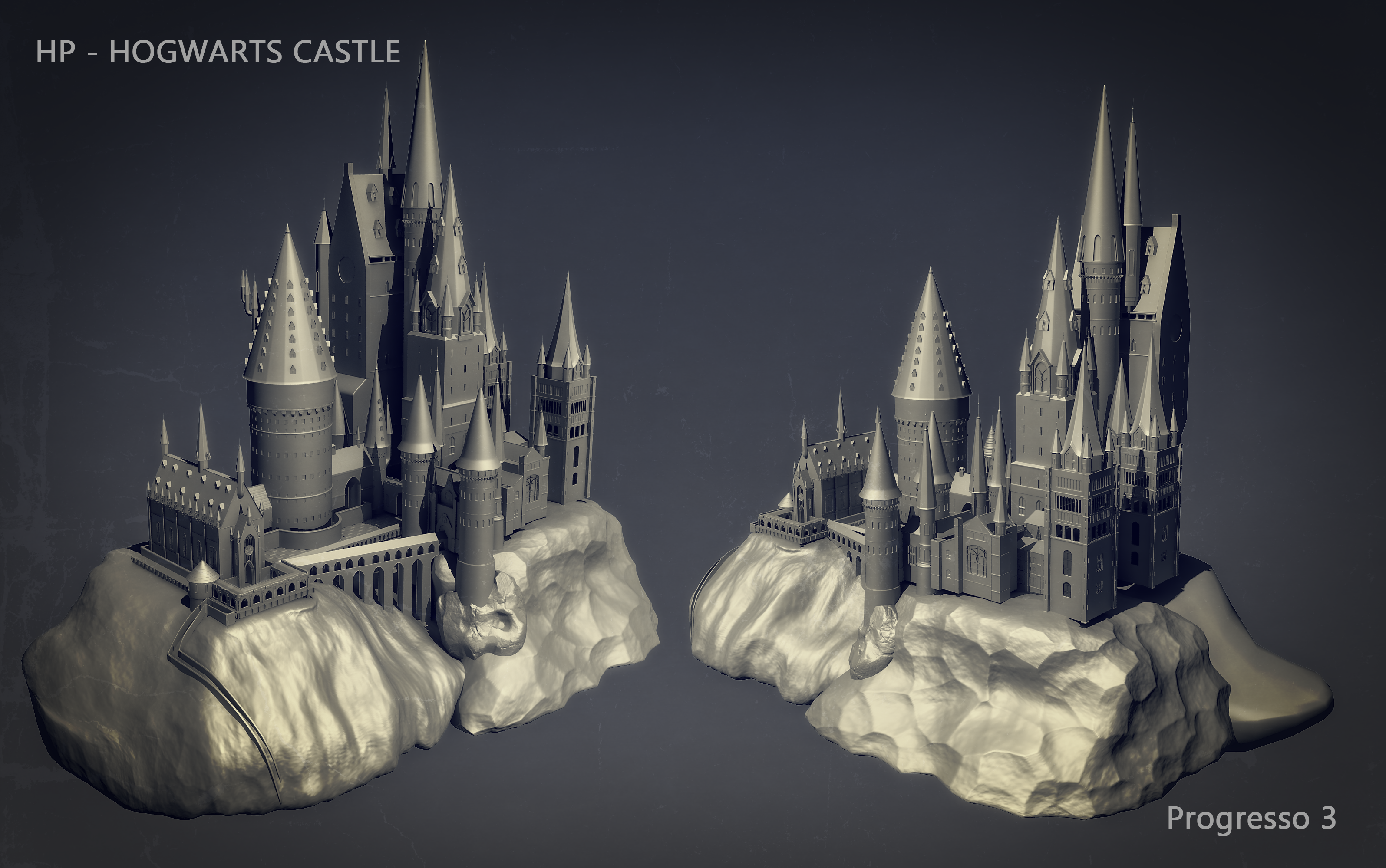 HP hogwarts Castle  Progress 3