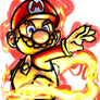 Mario Strikers style Fire Mario