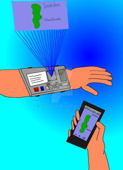 Holographic arm watch