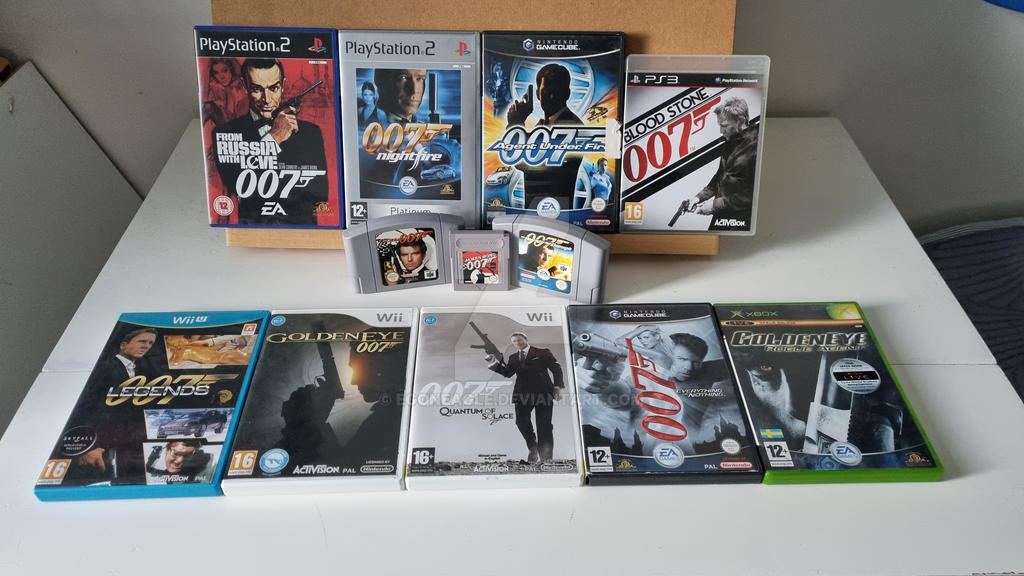 James Bond video game collection by EgonEagle on DeviantArt