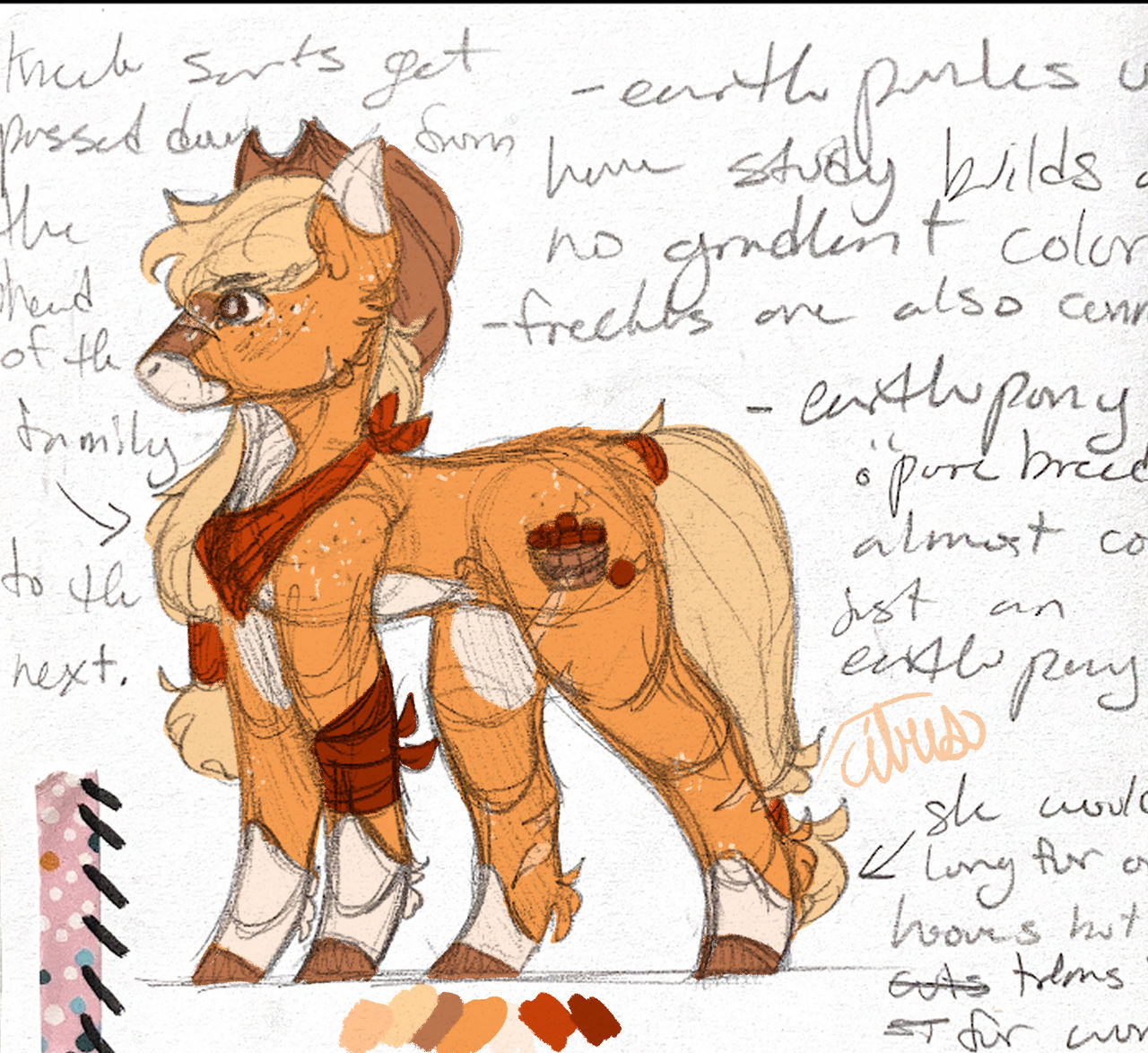 Mlp Applejack Color Inverted MLP redesigns ~ Applejack by CitrineMaxOwO on DeviantArt