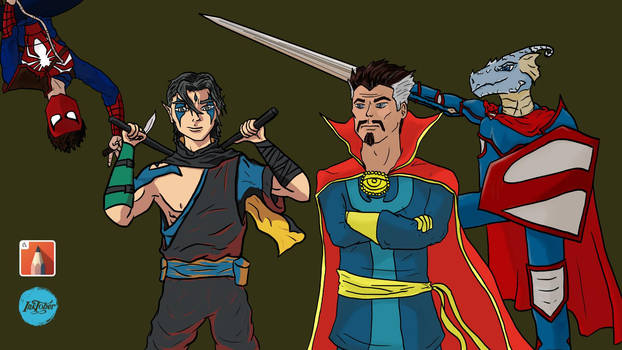 DnD Party Superheroes