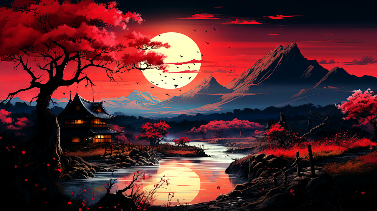 Moonlit Blood Blossoms 4 by FJKAHFC on DeviantArt