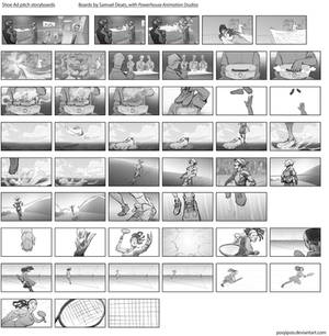 Shoe Ad storyboards
