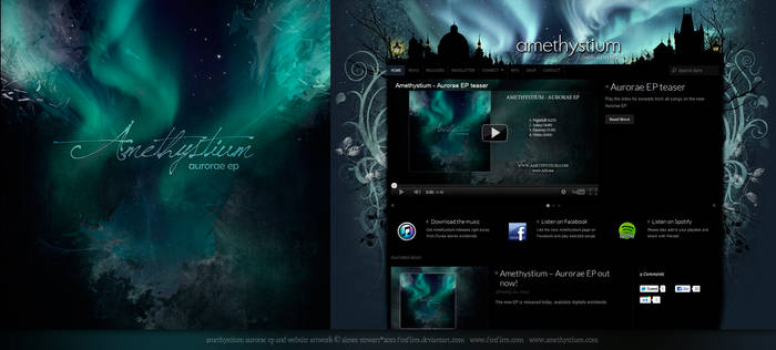Amethystium CD cover and website art