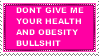 Anti Health Freak stamp by MrsZeldaOfHyrule