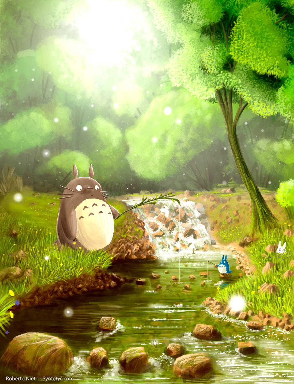 A moment in Totoro's life