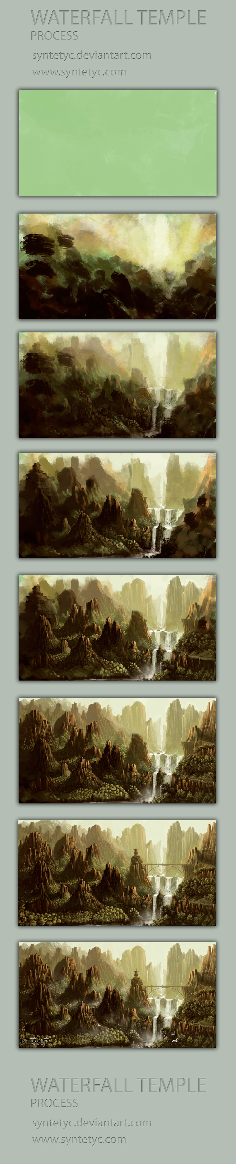 Waterfall Temple - Process