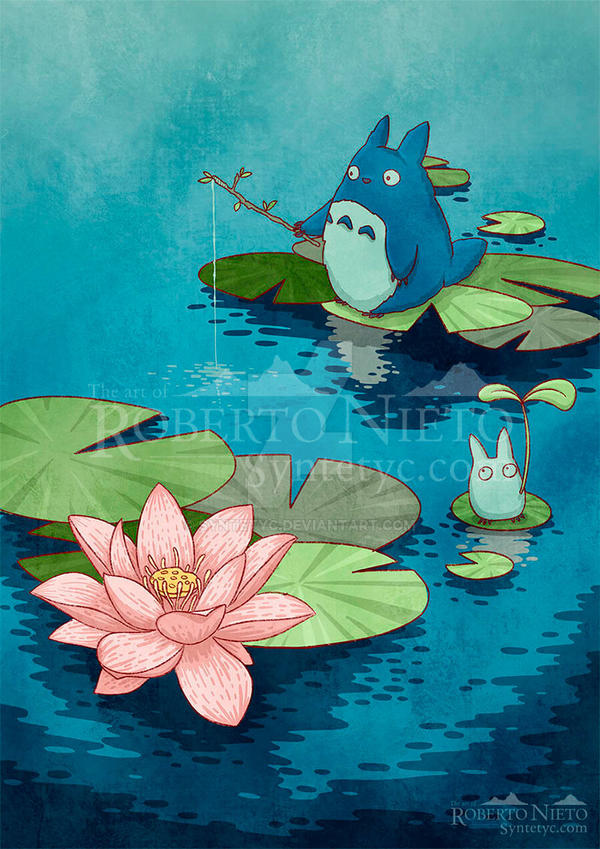 Fishing in the pond