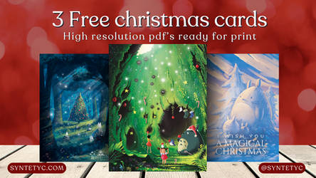 3 FREE Christmas Cards