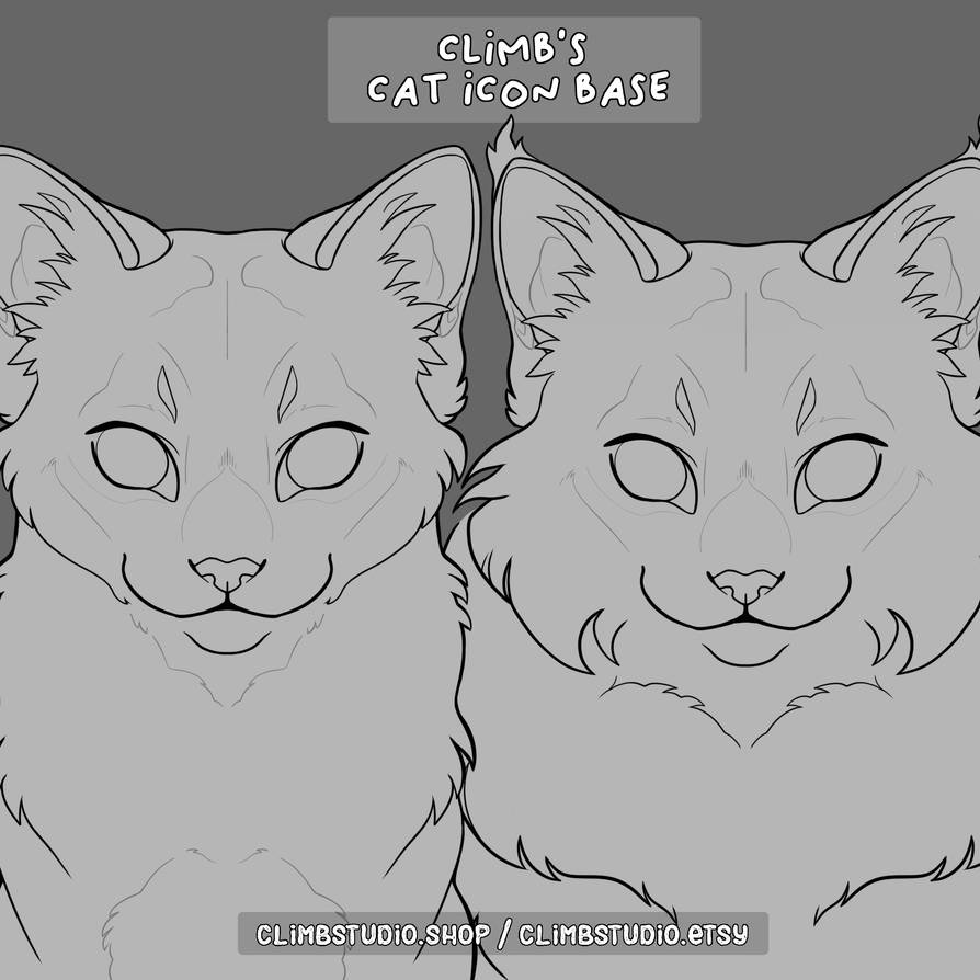 Climb's Cat Icon Base - P2U by ClimbToTheStars on DeviantArt