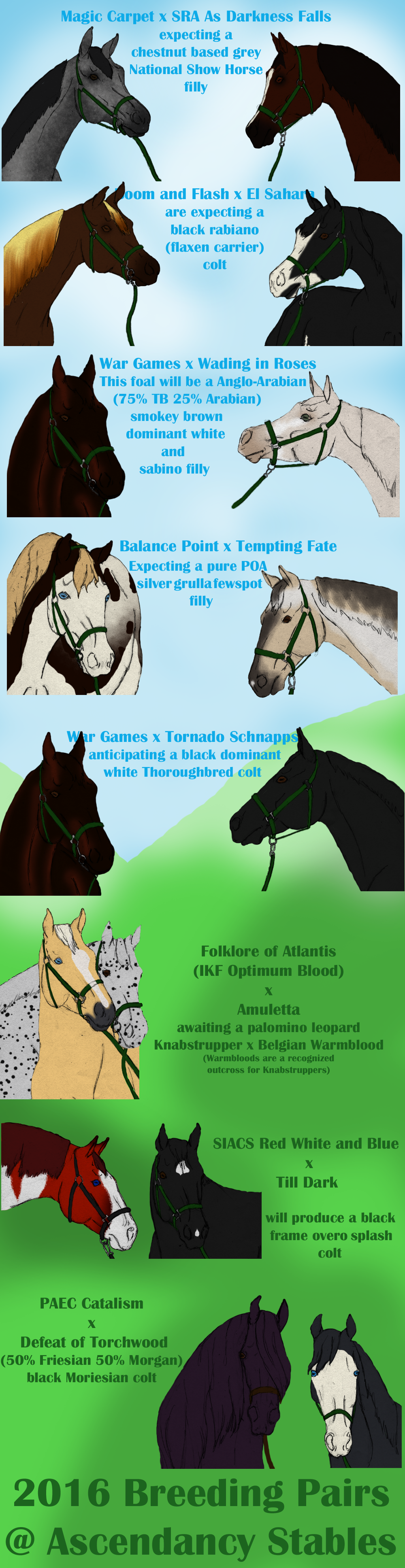 2016 planned breedings