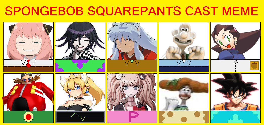 Spongebob SquarePants Cast Meme by SonicTeamHub on DeviantArt