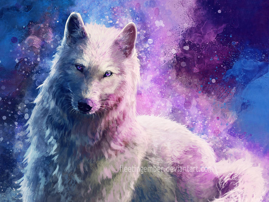Seven wolves. Волк космос. Белый волк с голубыми глазами. Волк с синими глазами. Белый волк с голубыми глазами арт.