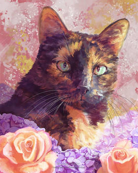 Cat Portrait - Cinder