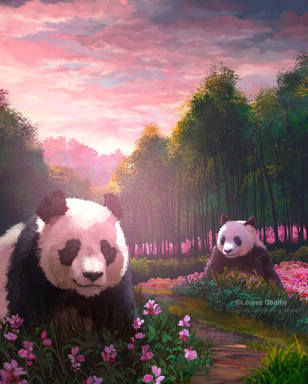 Panda Spring by FleetingEmber on DeviantArt