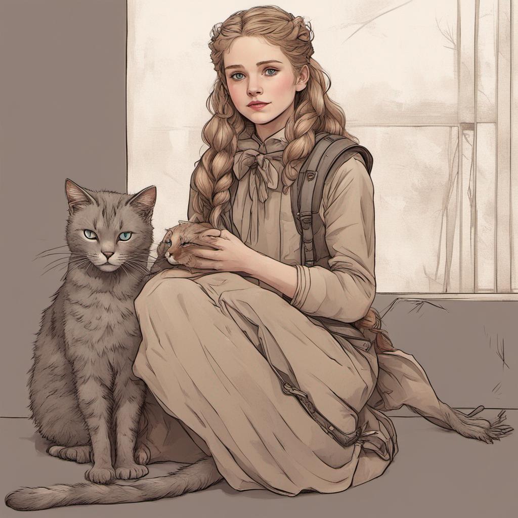 Prim rose everdeen with a cat version 3 by drozilmitch on DeviantArt
