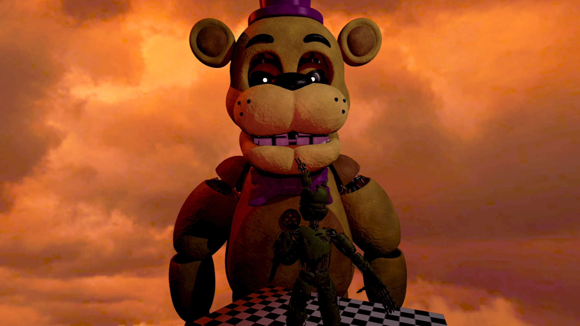 Unwithered Chica Jumpscare UCN (FNAF-C4D) by TheRayan2802 on DeviantArt