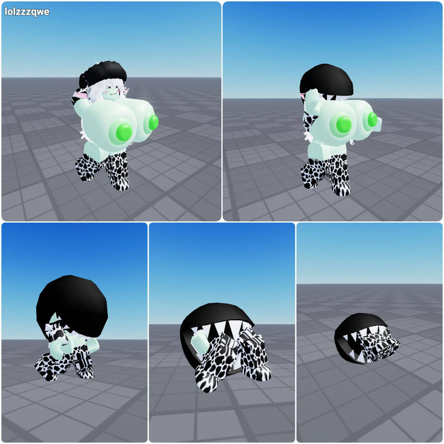 R63 (cow) being eaten by a monster by lolzzzqaz on DeviantArt