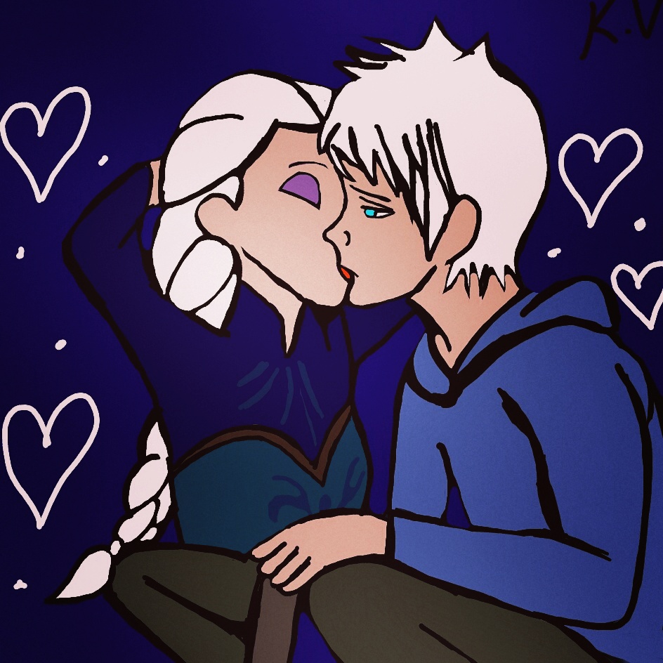 The cold kiss drawing