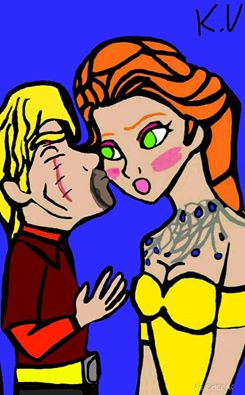 Tyrion and Sansa check kiss