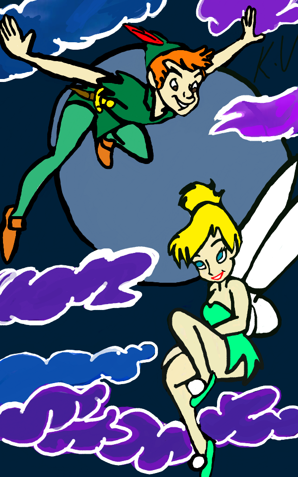 Tinkerbell and Peter Pan come fly with me