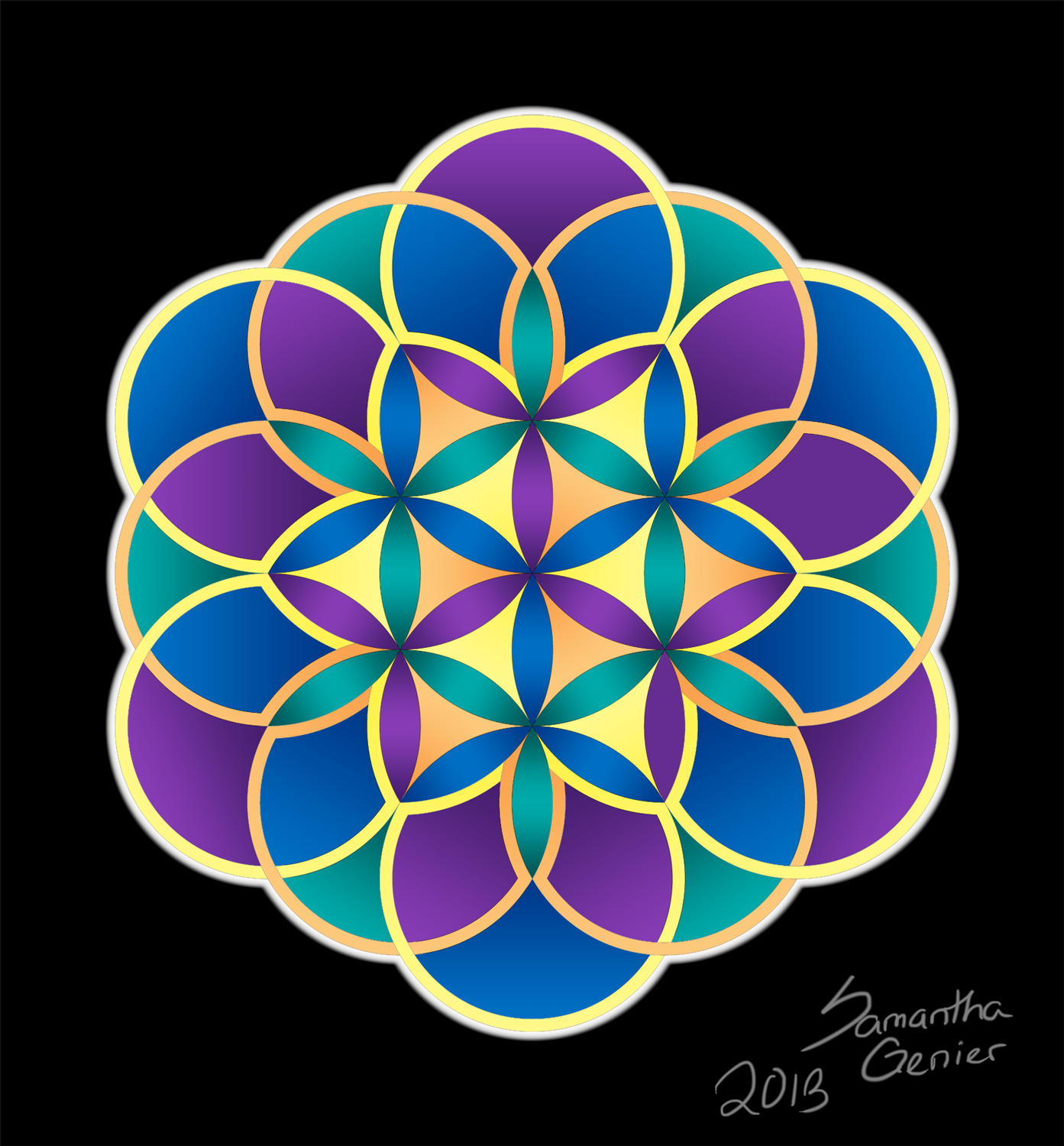 Flowers of Life - First Mandala