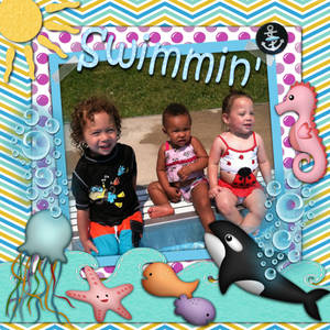 Madi N Friends Swimmin