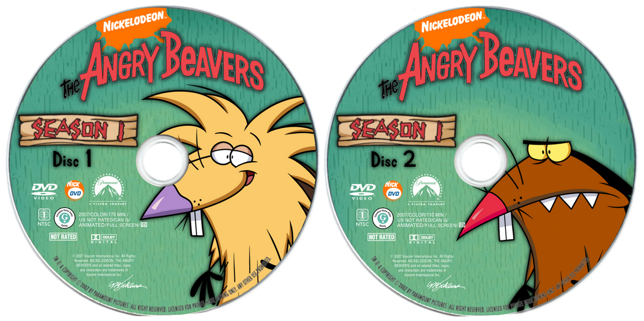 Angry Beaver Menu The Angry Beavers: Season 1 (Discs) by KingoftheJungle1988 on DeviantArt