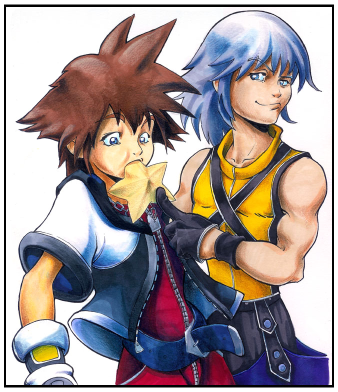 Riku Shoves it.... Shounen Ai