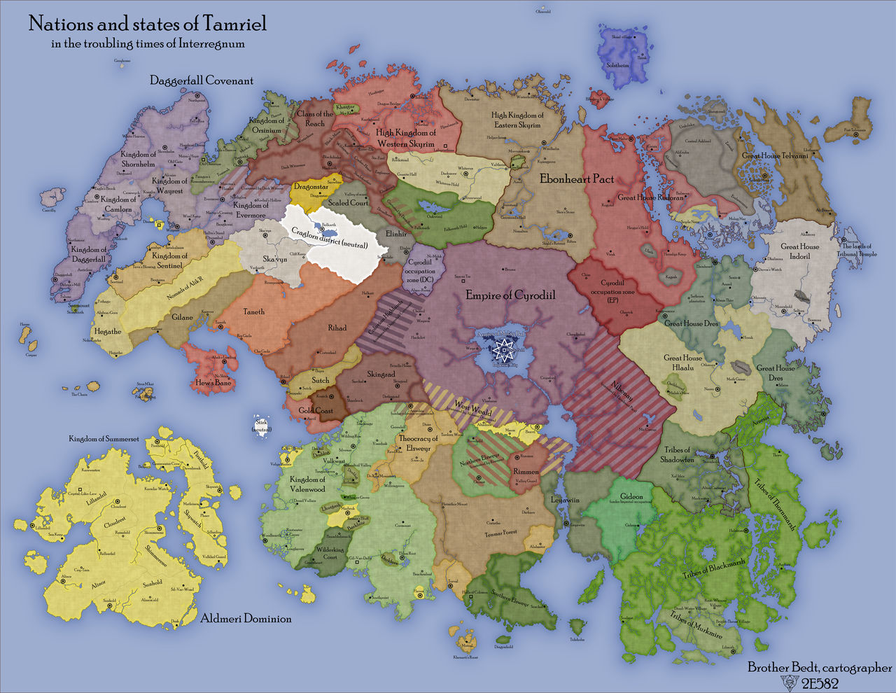 Political Map of Tamriel in 2E by Barmaglott93 on DeviantArt