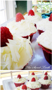 White Choc. Raspberry Cupcakes