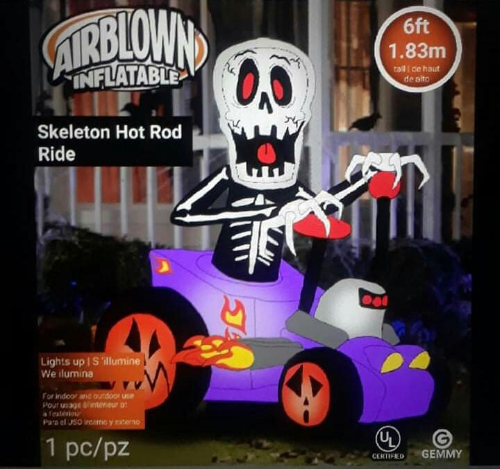 6ft Halloween Airblown Skeleton Hot Ride by Isaiah2015 on DeviantArt