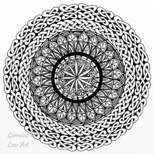 Celtic Knot Mandala - Adult Colouring Page