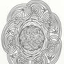 Traditional Dragon Celtic Knot Coloring Page