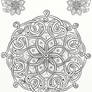 Celtic Knot Flower Design Coloring Page