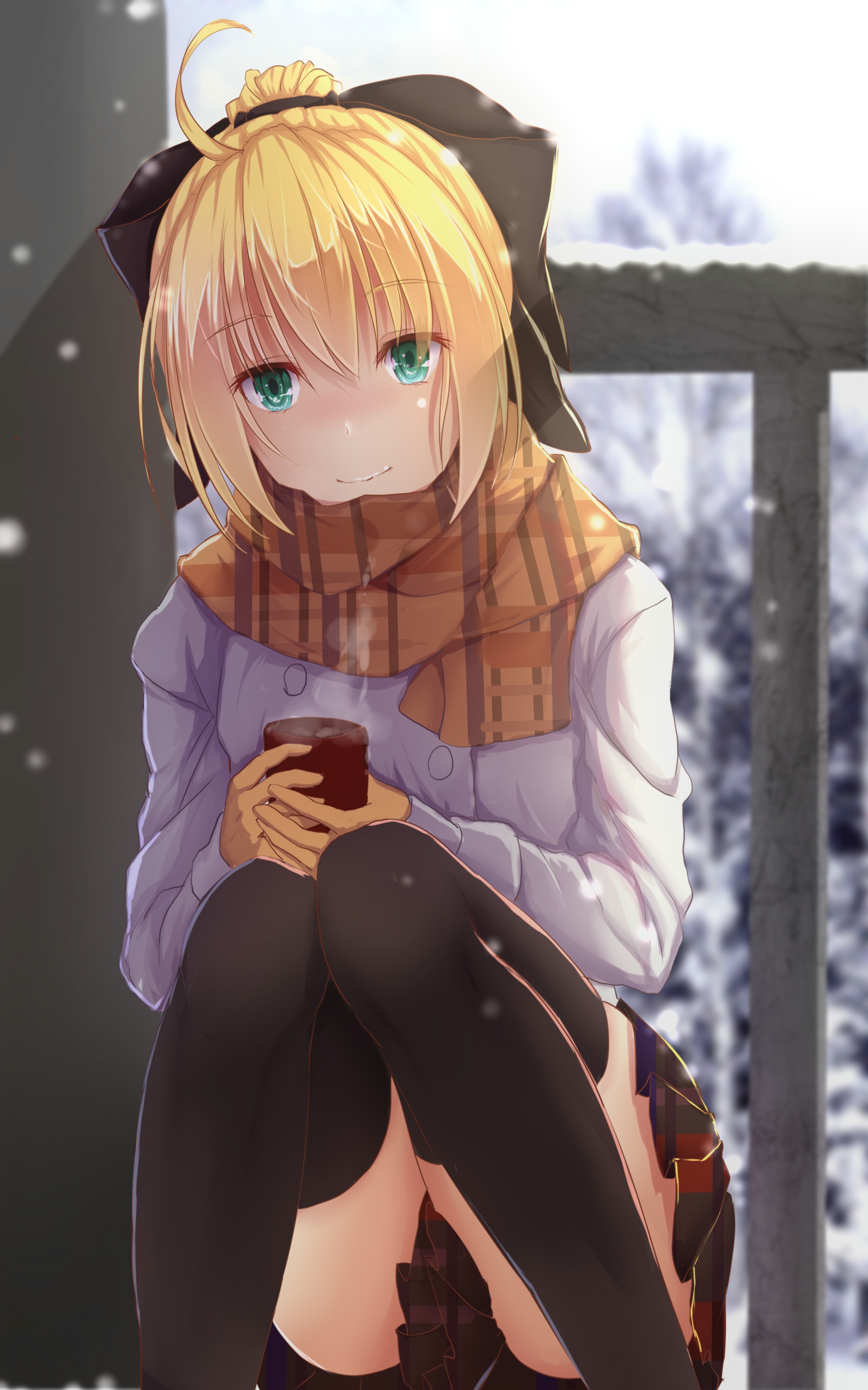 Fate Stay Night! Saber World so cold