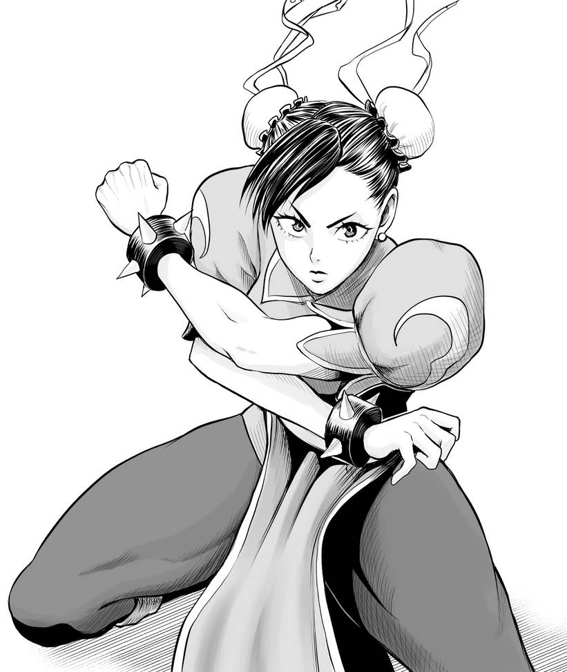Chun-Li Manga Style by L-I-S-B on DeviantArt