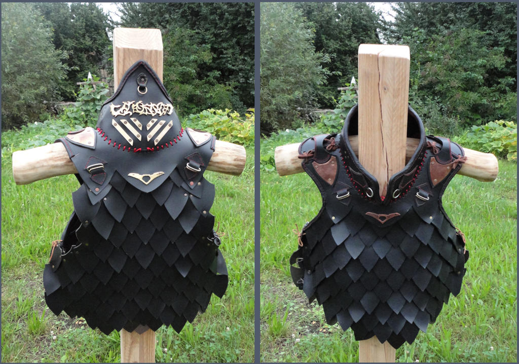 reinforced Leather scale armor by Messerknecht on DeviantArt