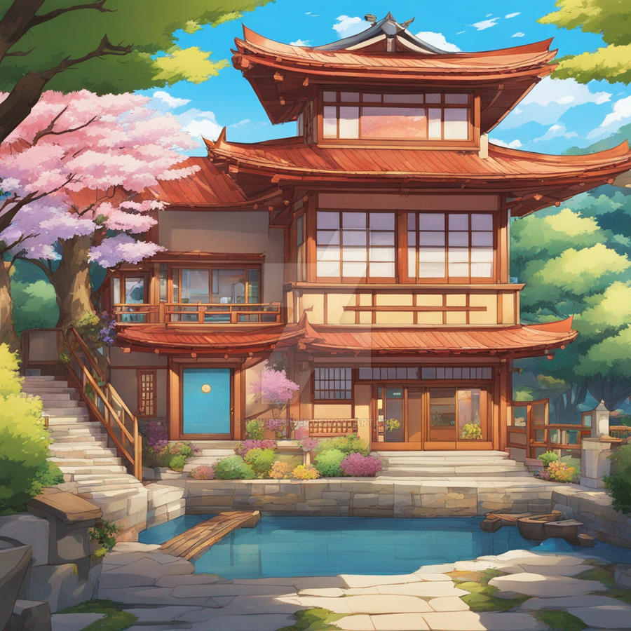 Japanese Style Anime House By DSW Desiwer On DeviantArt japanese-style-anime-house-by-dsw-desiwer-on-deviantart