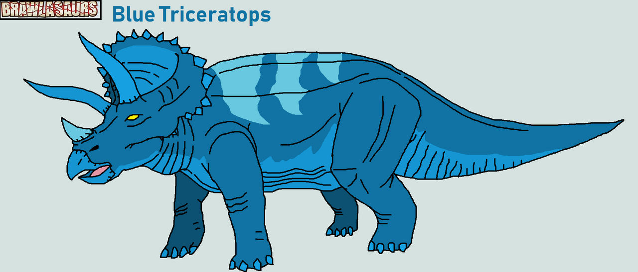 Brawlasaurs 1: Blue Triceratops by RyugaBoumera on DeviantArt